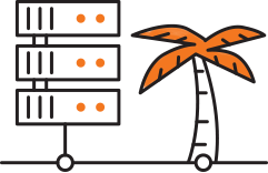 Data Center palm icon 