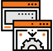 Expert hands service icon