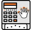 Hand scanner icon